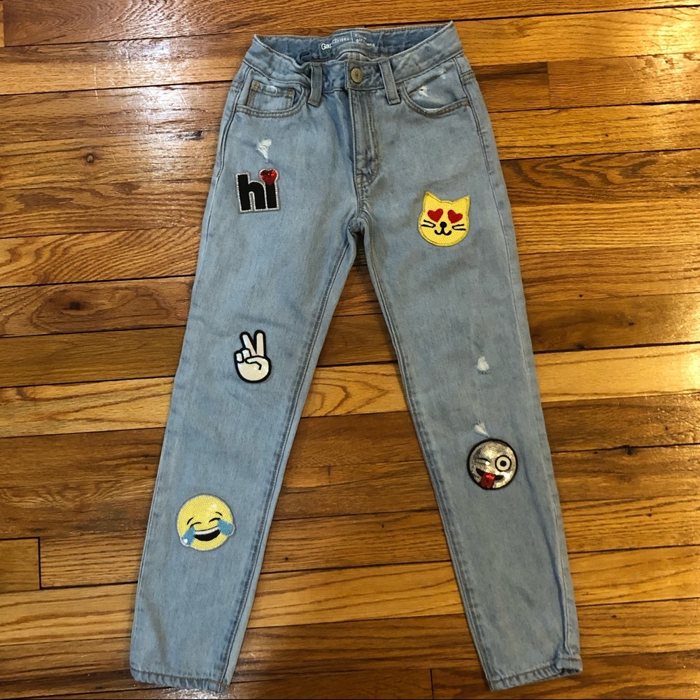 Girls gap emoji jeans